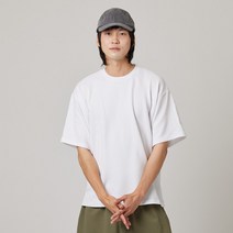 남녀공용 라운드 링클프리 리버풀 화이트 반팔 티셔츠