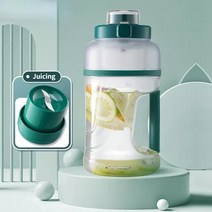 믹서 휴대용 블렌더 오렌지 과즙 기계 강력한 신선한 주스 스무디 1500ML 병 USB 충전식, [03] green
