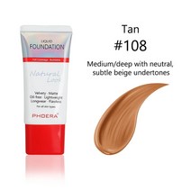 촉촉한 커버 커버력좋은 파운데이션 광채 스틱 물광 하이라이터 건성 복합성 매트 쿠션 컨실러 프라이머 블러셔 phoera 12 color face 30ml 리퀴드 소프트 24, 협력사, 10