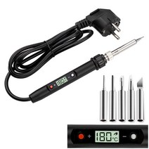 DIY 조각인두 우드버닝툴 온도조절 인두기 세트, 조각 세트 12 스위치 인두