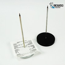 테디브라더 빌지꽂이 카페 영수증 홀더 주문서 오더랙 오더렉 식당 계산서 정리, 1개, 실버