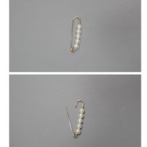 여성 브롯지 옷핀 여성 브롯지 여성 스카프 진주 브로치 일자 옷핀 머플러 고정 여성 가을 의류 악세사리 40대 50대 미시 직장맘 정장 들뜨지않는 옷핀 움직이는 진주알5개