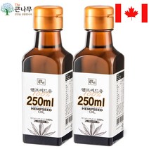 큰나무 캐나다 대마종자유 햄프씨드 오일, 250ml, 2개