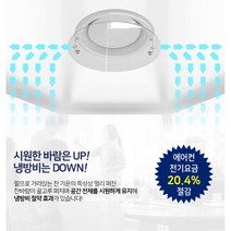 냉난방 효과 에어컨 원형바람막이 천장형냉온풍기, 1개, 원형디퓨져용34cm
