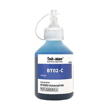 잉크맨 BT6000 BT5000 BTD60 무한잉크 / DCP- T220 T300 T310 T420W T500W T510W T700W T710W MFC- T800W T810W 호환, BT02 100ml 파랑, 1개