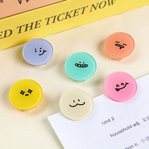 카툰 캐릭터 클립 집게 6종 12P 세트, 12P세트
