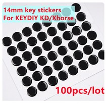 볼보 호환 튜닝 50 100 피스 14MM vvdi keydiy kydz 원격 키 크리스탈 로고 배지 스티커 VW/포드/기아/gmc/다키아/스즈키, [29] for bmw, [02] 100pcs