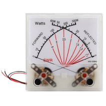 해외 SWR 와트 파워 미터 라디오 스테이션 전방 300W 반사 60W 패널 VU 미터 송신기 분석 장비 PROD38100