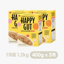 [해피갓] 갓구운 유기농 통곡물 크리스피 시리얼 세트, 400g*3