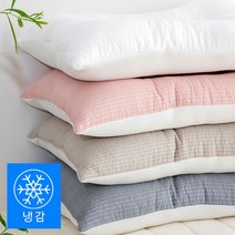 바숨 듀라론 여름 냉감 경추베개 40X60 (솜커버일체형), 단품