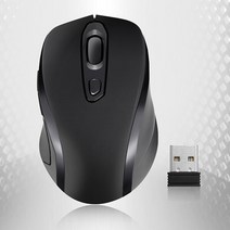 M2077WL 왼손 오른손 양손 잡이 무소음 무선 마우스, 블랙, m3363wl