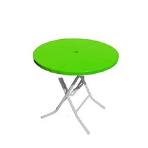 국산 야외 이층 파라솔 테이블/보조의자/야외용/편의점/캠핑/정원/세트, 원형테이블 그린