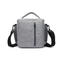 그레이블루점선 탑핸들 카메라가방 L, 혼합 색상