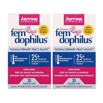 Jarrow Formulas 자로우 포뮬러스 우먼 펨 도피러스 여성 질 유산균 10억 상온보관 30캡슐 2팩, 2개