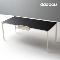 다가구 페르마타 멀티탭 타입 1800 x 800 컴퓨터책상, 블랙+아이보리(상판):아이보리(프레임)