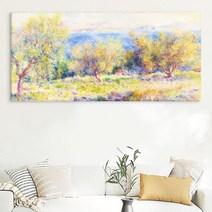 세계 명화그림 오귀스트 르누아르 인테리어 와이드 액자 거실 집들이 개업 선물, (르누아르) 올리브 밭