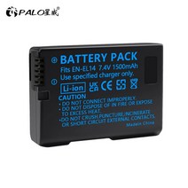 커피색도계 컬러 측정 PALO EN-EL14 EN-EL14a ENEL14 EN EL14 배터리 및 LCD USB 듀얼 충전기 Nikon D3100 D3200 D3300 D5100, [01] 1 pcs battery