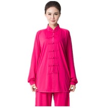 Tai Chi 유니폼 면 실크 스트레치 타이치 수트 전통 타이치 운동 밀크 실크 퍼플 3X-Large