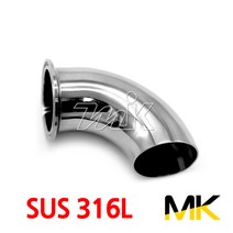 명인코리아 MK 쎄니타리 90도 엘보 1페럴 SUS316L (14746), 1개