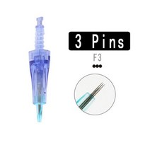 오토 MTS 니들 카트리지 닥터펜 Ultima A6 펜 E30 M7 M5 microneedling 9 12 36pin Nano Round PMU 아이 라이너 반영구머신 메조테라피, 3핀(F3)