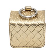 PU 가죽 골프 공 가방 골프 공 가방 휴대용 보관 골프 공 컨테이너 골프 공 캐리 파우치, 60x50x55mm, 금