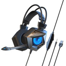 PC 게임 헤드폰 게이밍 헤드셋 게이머 스테레오 마이크 포함 컴퓨터 PS4 Xbox One PS5 용 유선 저지연 3.5mm, [03] color light