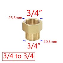 퀵커플러 유압 에어 원터치 카플러 밸브 황동 12quot 34 38 1 인치 스레드 러, 3i4 x 3i4