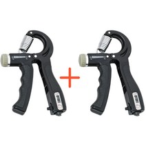 케이로만 손 악력기 손가락 완력기 1+1 행사 2세트, 블랙+블랙