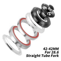 가성비 좋은 MTB 헤드셋 1 1/8 "-1 1/2" 테이퍼 스트레이트 튜브 산악 도로 접이식 자전거 30 3, 07 42-42mm
