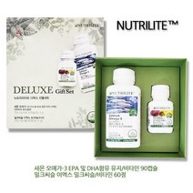 뉴트리라이트 디럭스세트 새몬오메가3 95.4g + 밀크씨슬 33.11g, 1세트