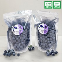 [아이원세븐] [충북청주] 무농약 냉동 블루베리 1kg 대/16mm이상, 상세 설명 참조