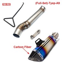 오토바이 배기 탈출 수정 중간 튜브 링크 파이프 연결 머플러 CFMOTO 800MT 800 mt CF800-5A, (Full-Set)-Tyep-A9