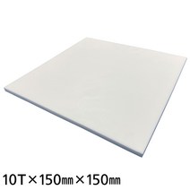 PTFE Sheet Plate 테프론판 TEFLON SHEET 테프론판재 10T-150mm-150mm, 1개