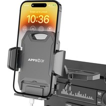 APPS2Car (어플리케이션 투커) 견고한 CD 슬롯 휴대폰 마운트 한 손 조작 디자인 핸즈프리 차재 전화 홀더 모든 iPhone & Android