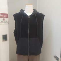 아날도바시니 DP02 후드 배색 저지 베스트 AV10VT02M BK