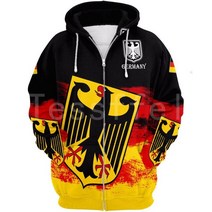 피파 월드컵Tessffel 최신 독일 국기 NewFashion 남성/여성 재미있는 가을 운동복 3d 프린트 캐주얼 후드, 02 zipper_09 5XL