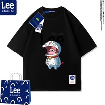 리아부트 레터링 여름 반팔티셔츠 남 인스티튜트 순면 드라이 오버사이즈 커플 주니어 반팔