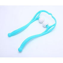 [제이위즈] 골프공 안마기 목 어깨 마사지기 경추 뒷목 지압 안마 목운동 기구 목지압기, 블루