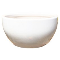 원형 화이트 화분 25 x 13, 화이트 화분 25 x 13(기본받침)