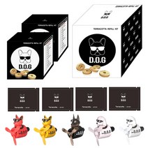 도그독 에어휠 차량용 방향제 전용 리필킷 2팩세트, (2팩리필세트) 에어휠, 우디 x 2팩