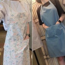 야곱의축복 연예인 원피스 앞치마 6종 똑딱이 남 여 커플, 심플앞치마 아이보리