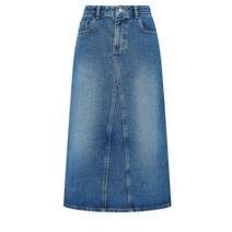 지컷 워시드 데님 롱 스커트 7253355102
