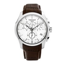 티쏘 남성 가죽 꾸뜨리에 쿼츠 명품시계 T035.617.16.031.00 / TISSOT