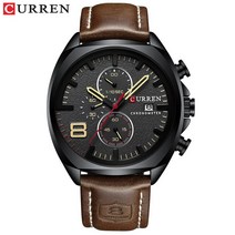 CURREN 탑 6 핀 쿼츠 시계 남성용 자동 날짜 크로노 그래프 디자이너 손목 방수 Reloj Hombre