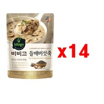 비비고 들깨버섯죽, 420g, 14개