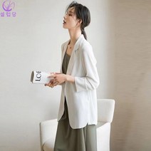 셀럽당 여성용 시폰 캐주얼 재킷 여름용 얇은 상의