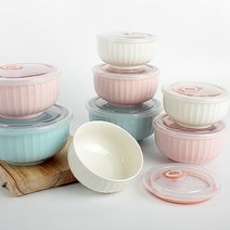로아 도자기 밀폐찬통 반찬용기 이유식 다이얼기능 밀폐용기, 중3P(핑크)