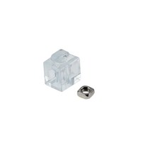 24PCS 유럽 표준/산업용 알루미늄 프로파일 액세서리 투명 고무 입자 2020/ 3030/4040/4545 플라스틱 블록, 2020 스페이서 블록