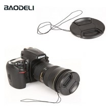 BAODELI-카메라 커버 렌즈 캡 46 49 52 55 58 62 67 72 77 82 Mm 캐논 77d 니콘 D 3400 5100 5600 소니 A6000 Rx100 액 호환, 82mm, 01 Lens Cap No Logo