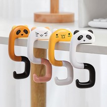 휴대용 동물모양 책상 테이블 소품 걸이 - 책가방 핸드백 백팩 보관, 옐로우 고양이, 옐로우 고양이